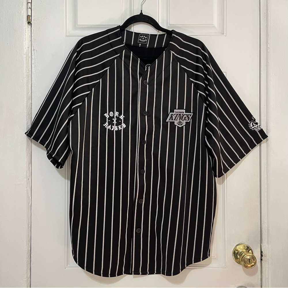 LA Kings Born X Raised Black & White Jersey Size M